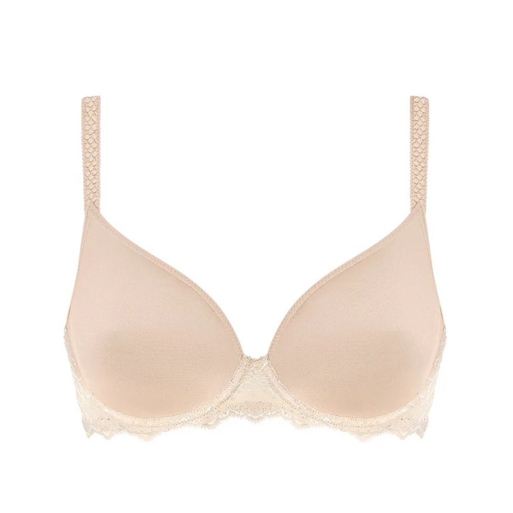 Simone Perele Beige Lace Accent Bra
